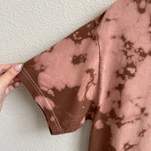 Pleasures Brown Tan Tie Dye Trip Destination Graphic Crewneck Short Sleeve Tee