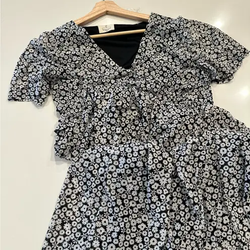 Ember Floral Black and White Maxi Dress L/XL Size L