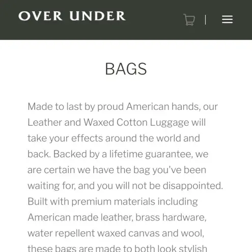 Over Under Shoulder Bag handcrafted in USA 100% Leather Bag