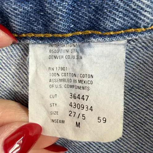 VTG 90s Rockies 27 5 Jeans Bare Back High Rise Western Rodeo Straight Leg Blue