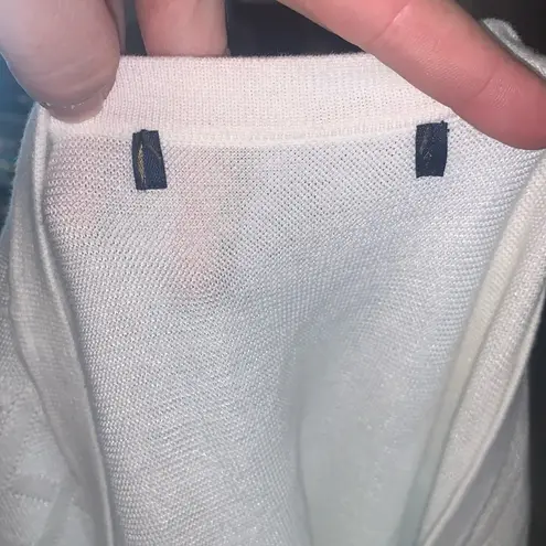 Brooks Brothers knit shell tank top White Roman’s L Sleeveless