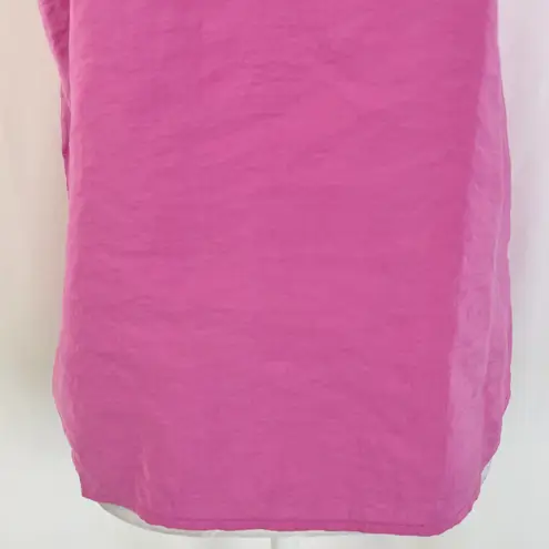 VERO MODA New Ruffle Trim V-Neck Tank Top Queeny Phlox Pink Size XS