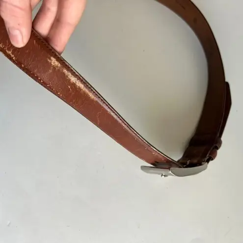 Allen Edmonds Soft Tan Distressed Calfskin USA Made Belt