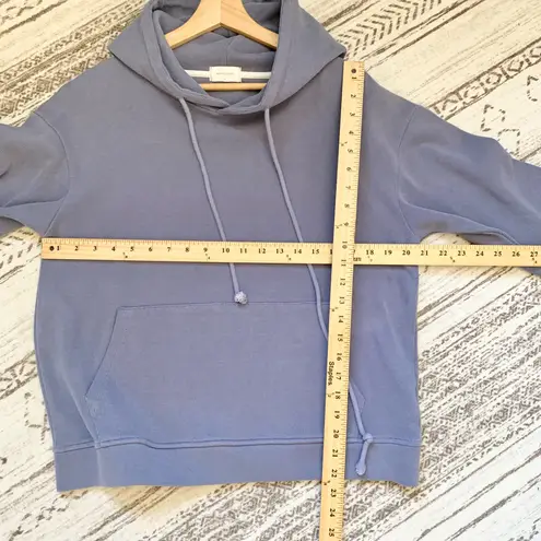 Miki Studio Periwinkle Blue Ribbed Hoodie US Small Purple