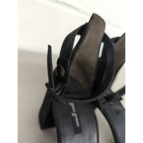 Paul Green NEW black heeled sandal christy heel open toe Us 8, UK 5 1/2