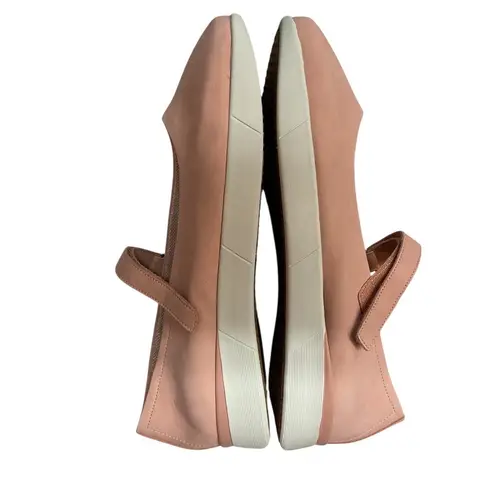 Easy Spirit Women's Cacia Round Toe Mary Jane Leather Ballet Flats Pink Size 9 W