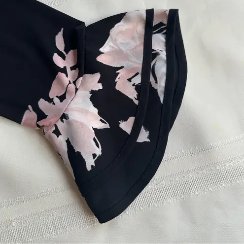 Karl Lagerfeld Black Top with White Floral Pattern