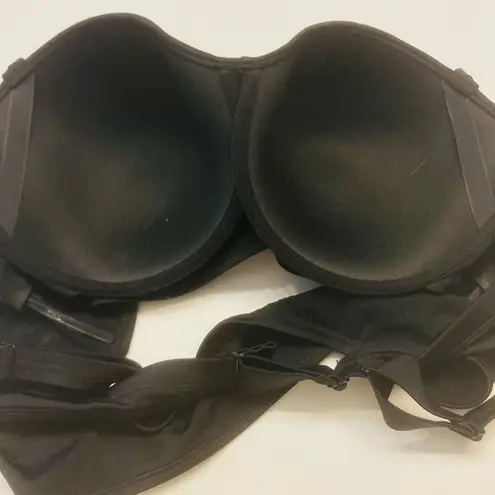 Torrid  Swim Underwire Twist Front Bikini Top Lightly Lined Size 4F‎ 4X 26 Black - Image 7