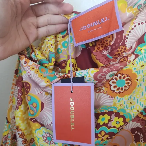 New La doublej Disco TopHoli in Skinny Jersey Pink Size XL