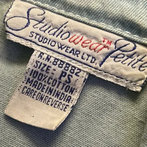 Women's Studio Wear Petite Romper Size PS Blue