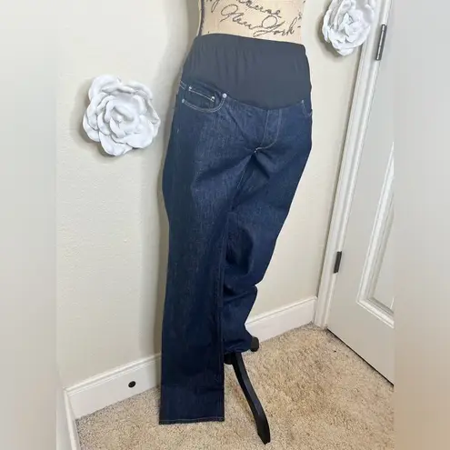 Paige Premium Denim Maternity Melrose Jeans in Dark Blue Size 29