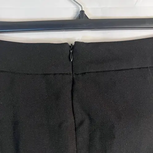 Midnight Velvet Black Back Zip Aline Knee Length Basic Staple Skirt Size 10