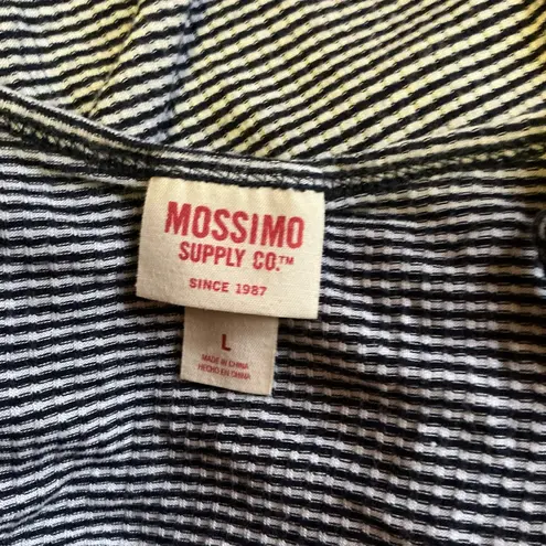 Mossimo striped ruffled tank top Size L