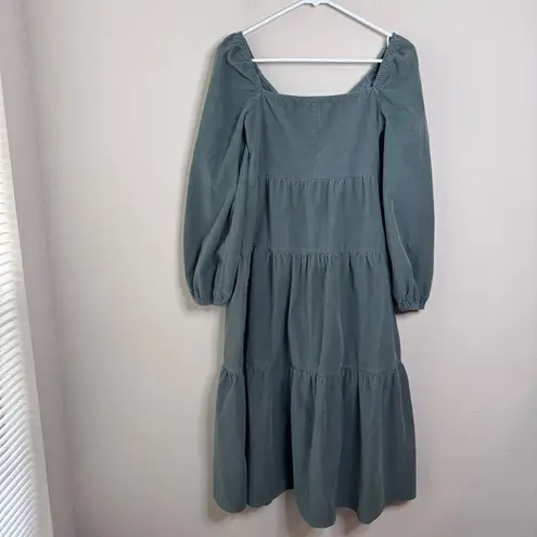 ASOS  Design Tiered Cord Babydoll MIDI Smock Dress