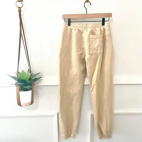 Adanola Tan Sweatpant Printed Joggers Size M