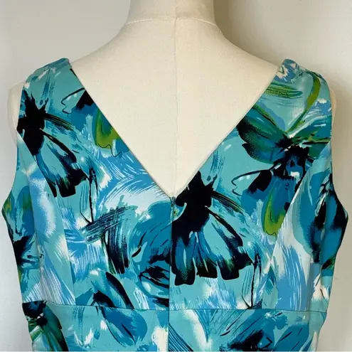 American Living Tiered Sheath Dress Cotton Sleeveless V-Neck Women’s Size 12