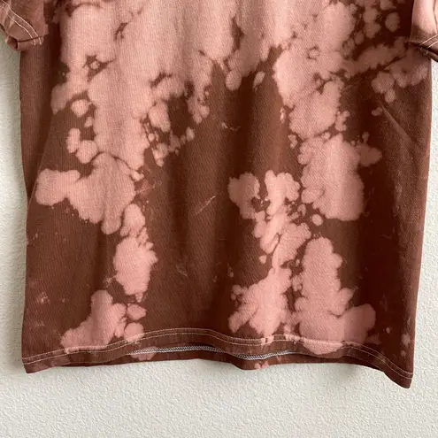 Pleasures Brown Tan Tie Dye Trip Destination Graphic Crewneck Short Sleeve Tee