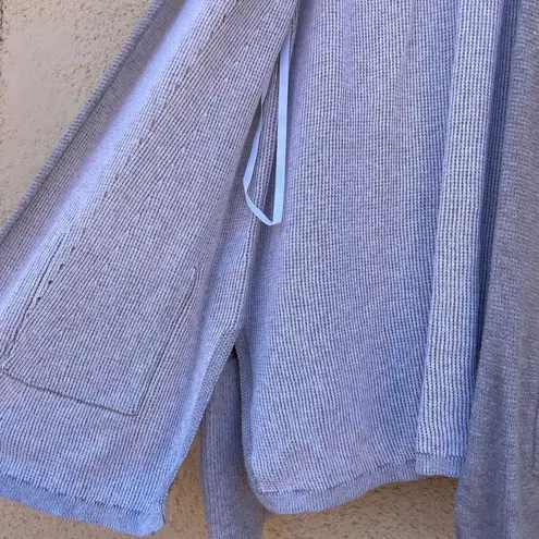 ATM Anthony Thomas Melillo Taupe Waffle Knit Open Cardi XS Tan