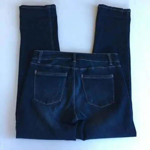 White House | Black Market WHBM DARK‎ WASH STRAIGHT CROP JEANS