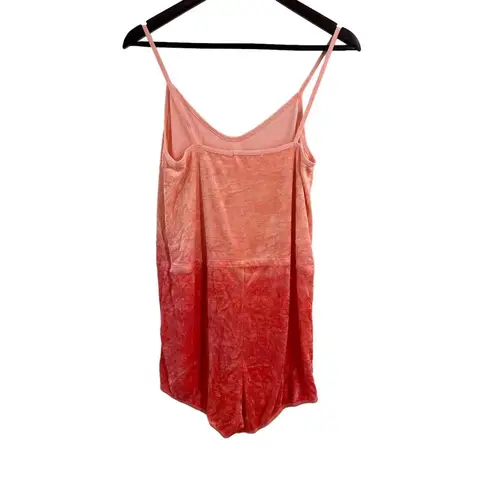 LA Made Pink Velour Romper Small