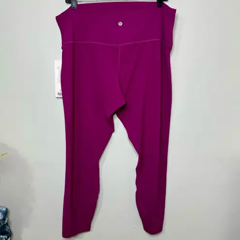 Lululemon  Align High Rise Pant Leggings Deep Fuschia Purple Size 18 Nwt