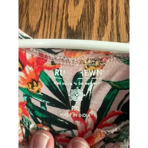 Ruff Hewn Floral Tank Top Woman’s Size PXL Multicolored