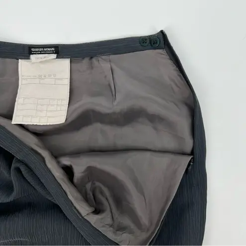 Giorgio Armani Vintage Giorgio Armani Gray Pencil Skirt Pin Tuck Detail Sz 4