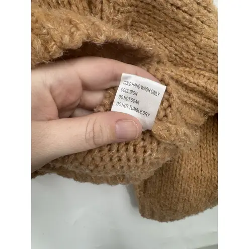 Petal + Pup Pullover Mock Neck Sweater Women S/M Golden Tan Granolagirl Boho Size M