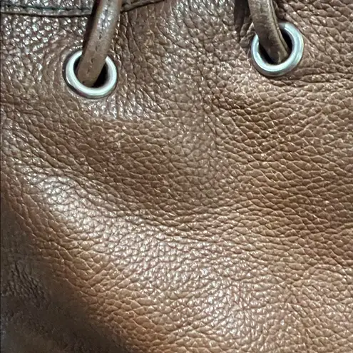 Kenzo Rich Brown Leather Hobo Bag