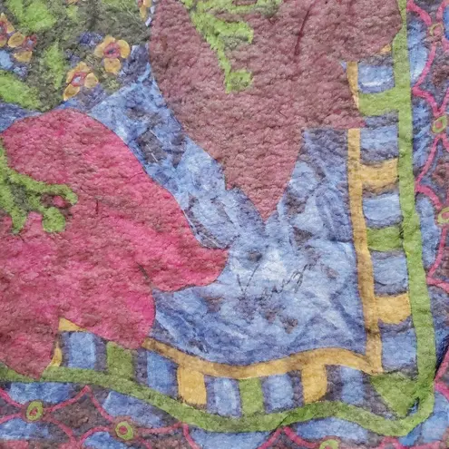 Kenzo Scarf Floral Women's Large Semi Sheer Handkerchief Vintage