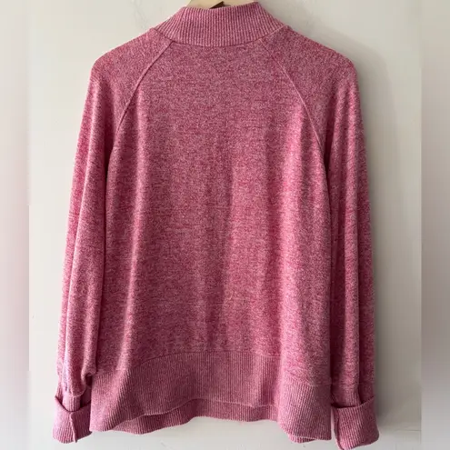Maeve Anthropologie Marled Laney Pink Soft Mock Cowl Neck Sweater 1X
