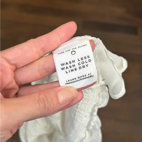 Glassons chiffon milkmaid semi sheer tank top size 6, fits like an XS