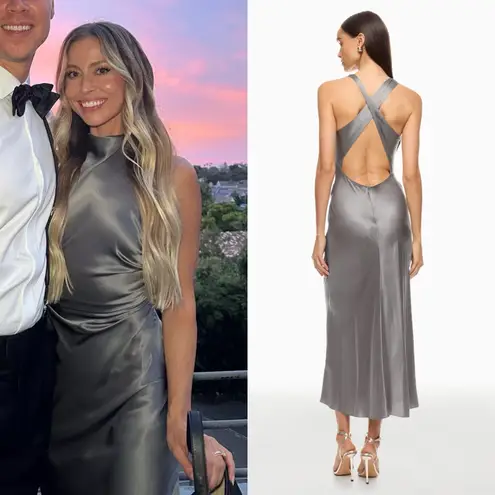 Reformation Casette Gray Dress