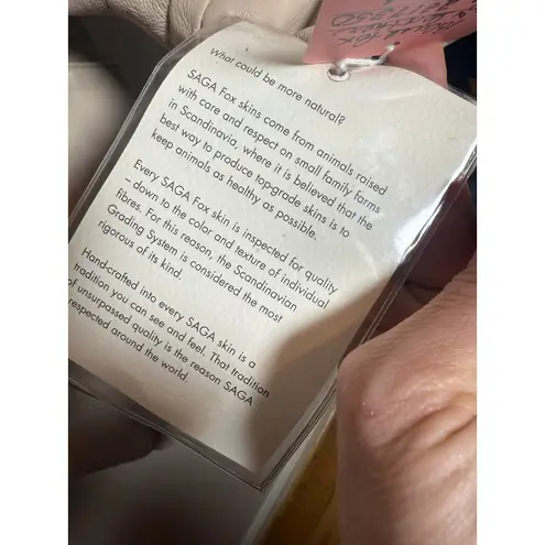 Marvin Richards NWT VTG x Saga Fox Leather Jacket w/Genuine Fox Fur Collar Sz M