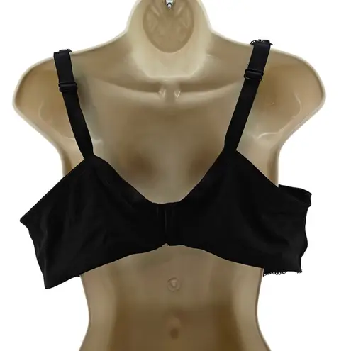 Breezies Luxe Two Tone Underwire Lace Bra Black White 46C Size undefined