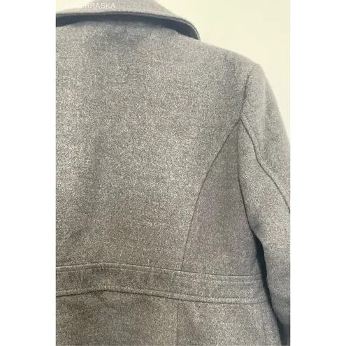 Motherhood Maternity Black Women's Button Front Winter Pea Coat - Size Small