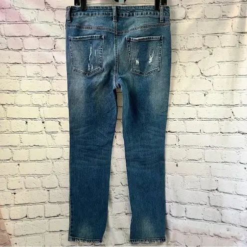 Altar'd State Altar’d State Denim Jeans Distressed Straight‎ Leg Medium Wash Size 30