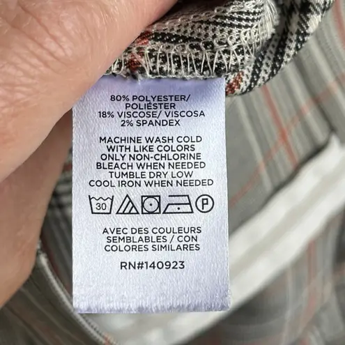 LOFT Outlet Women's Grey Plaid Schoolgirl Preppy Academia Mini Skirt Size 2P Gray