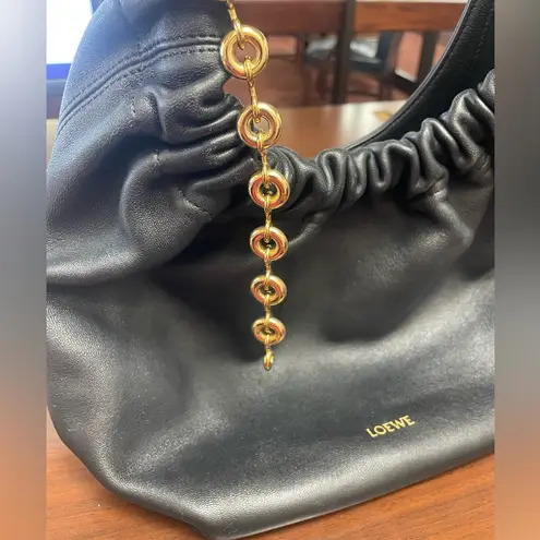 Loewe Small Squeeze bag in mellow nappa black lambskin