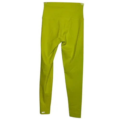Set Active Women's XS Leggings Neon Limeade Green Sportbody Hi-Rise Sporty
