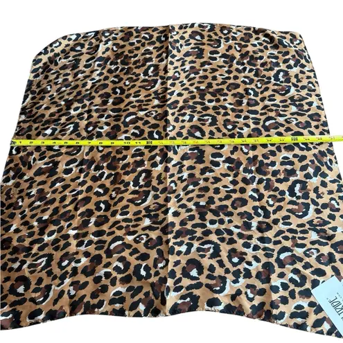 12th Tribe  Leopard Satin Scarf Bandana Animal Print Festival Dust Cover Rave NWT thumbnail 6