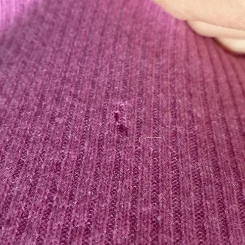 Isaac Mizrahi Women’s Lilac Purple Turtleneck Sweater/Dress Ribbed Cashmere Sz S