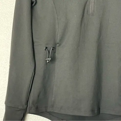Cali Sport Pullover 1/2 Zip Waist CinchBlack Reflective Size Large #SW