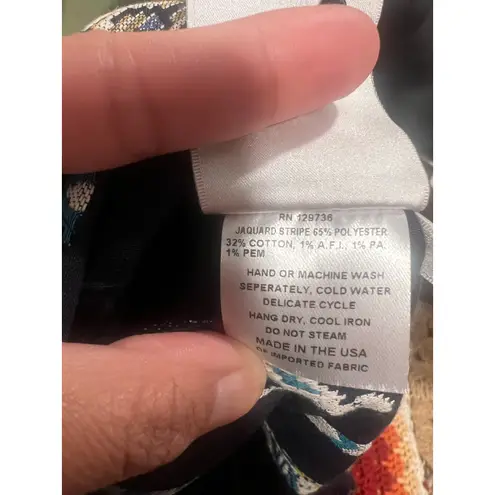 Finley Taos in Navy Blue Western Horse Embroidered Belted Shirt Dress M Size M