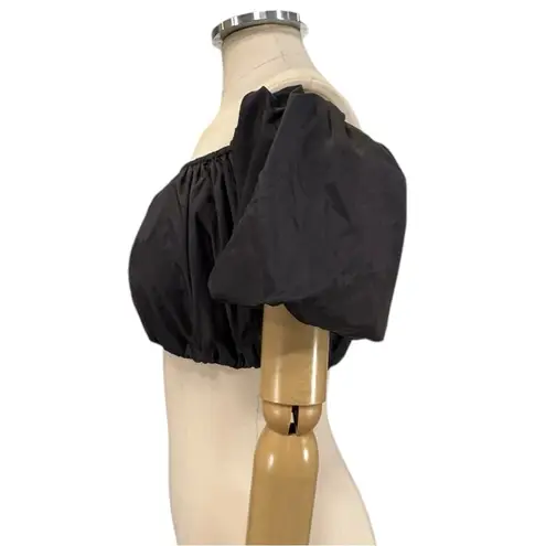 STAUD Ant Off The Shoulder Crop Top Size Small Black