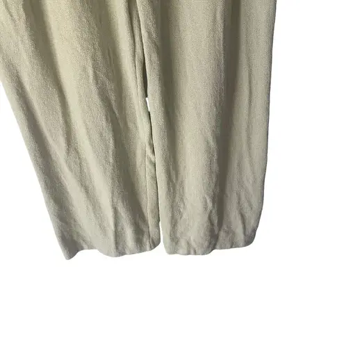 St. John Collection By Marie Gray Size 8 Santana Knit Wide Leg Light Green Pants