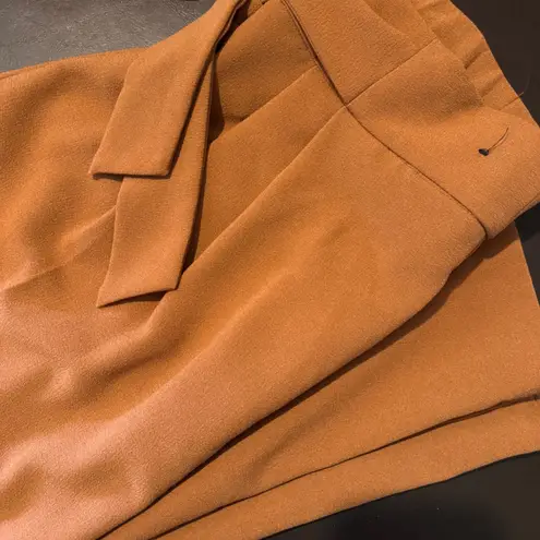 NWT 7th Avenue NY&C New York & Company Belted Wide Leg High Waist Pants M Brown Size M