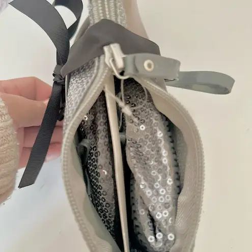 Flip Flats by Me Moi Sparkling Silver Sequin Flats with Matching Pouch (SH98) Size undefined