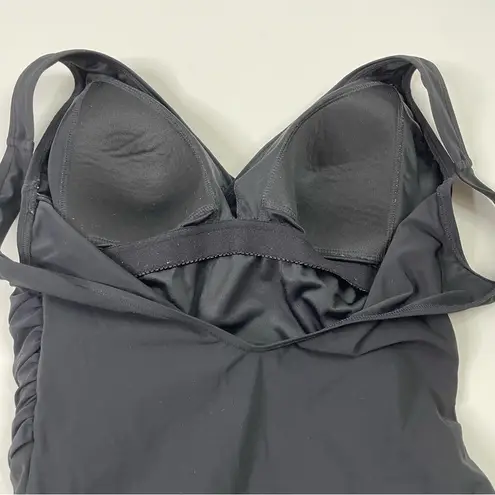 L.L.Bean  Solid Black One Piece Swim Suit