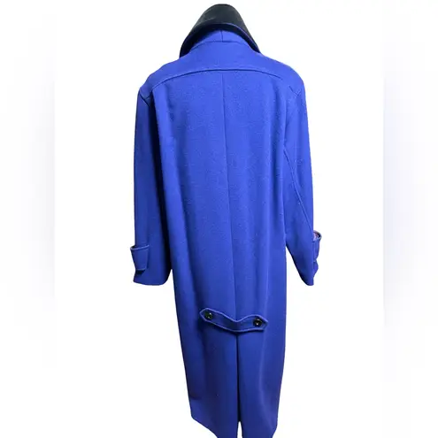 Vintage Portrait 100% Pure Wool Royal Blue Double